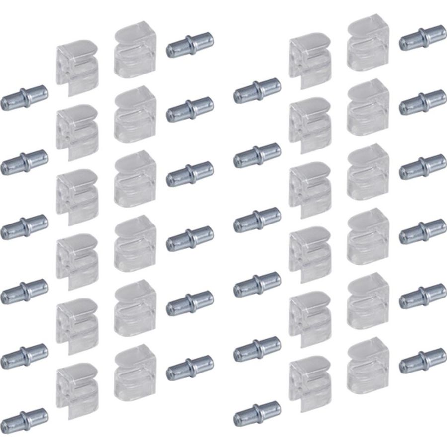Set a 12st. Plankpennen inlegbodem van glas