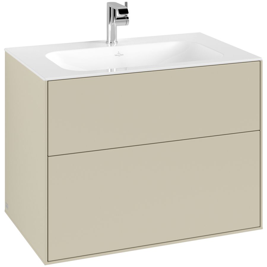 Wastafelonderkast Finion 796x591x498mm S.Grey Matt Lacquer F01000HJ