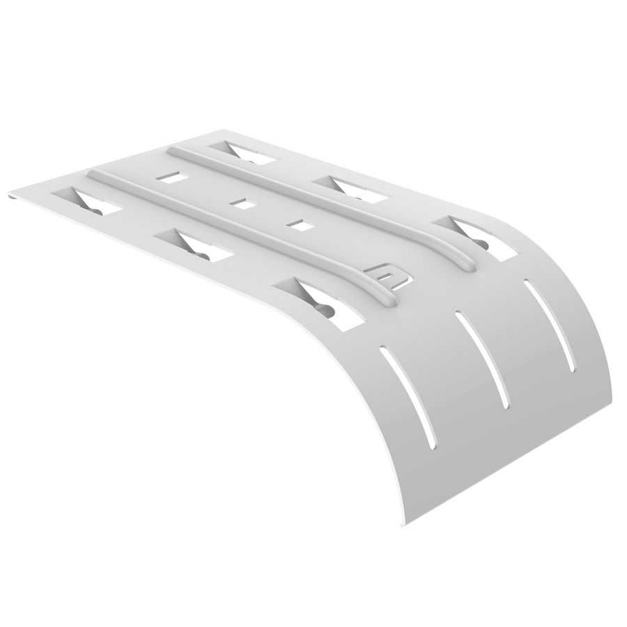 Afbuigplaat- kabeluitgang DEV 100 WH eZ painted white