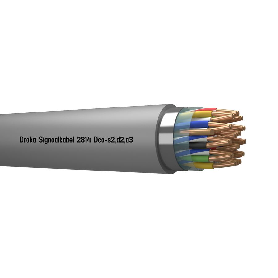 Haspel a 500m. signaal kabel afg Dca gy# 14x2x0,8mm 2814