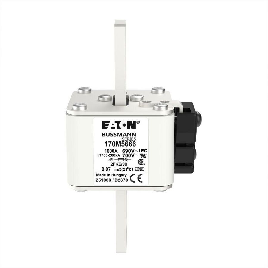 Zekering hoge snelheid 1000A AC 690V 200kA 2 aR UL IEC VVE=3