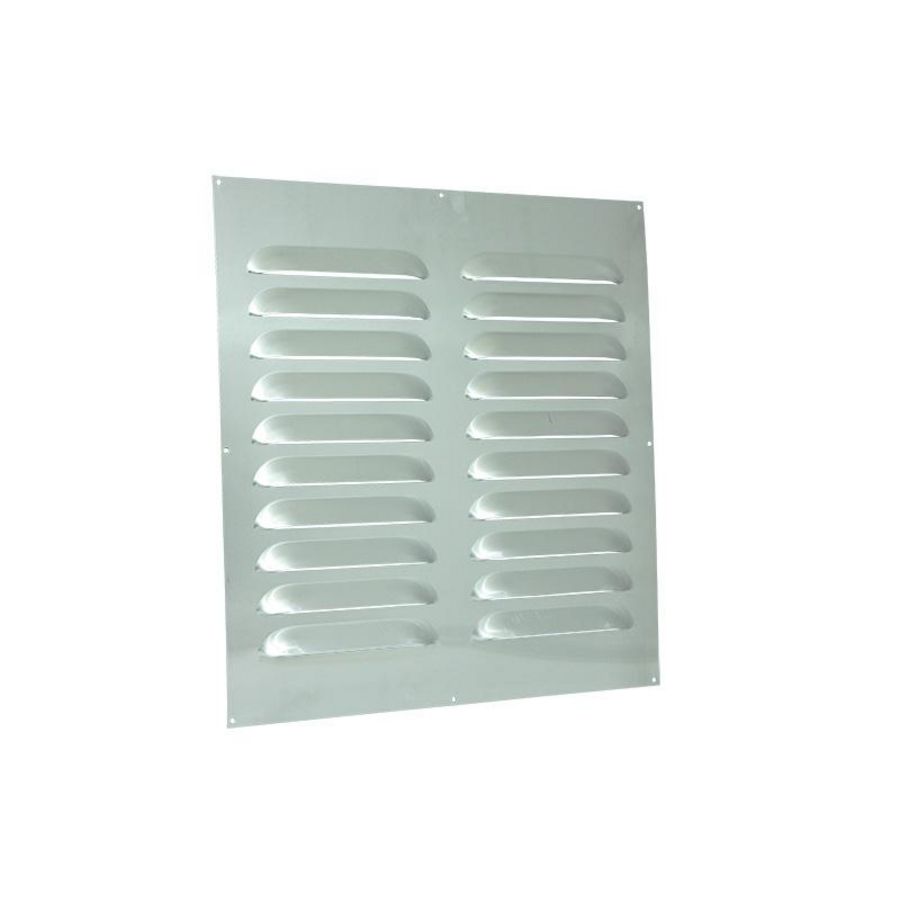 ALU schoepenrooster vlak model 500x500mm