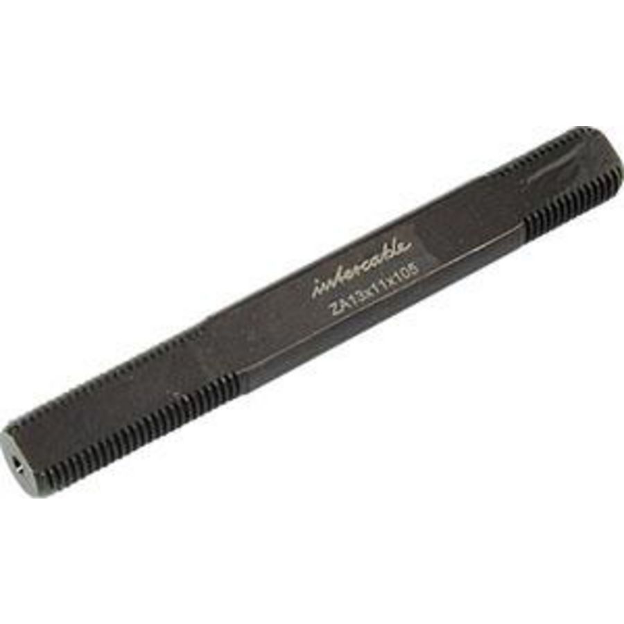 Trekas 13mm 1-zijdig afgevlakt 11mmx105mm