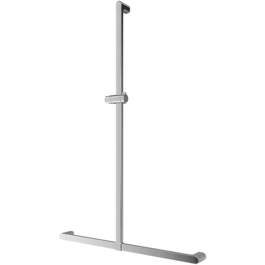 ViCareDESIGN wandbeugel / glijstang 90° T-model 800x1190mm chroom incl. douchekophouder