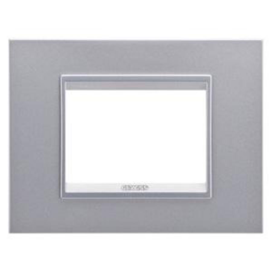 LUX PLATE-IN TECHNOPOLYMER-3 MODULES-MONOCHROME TITANI