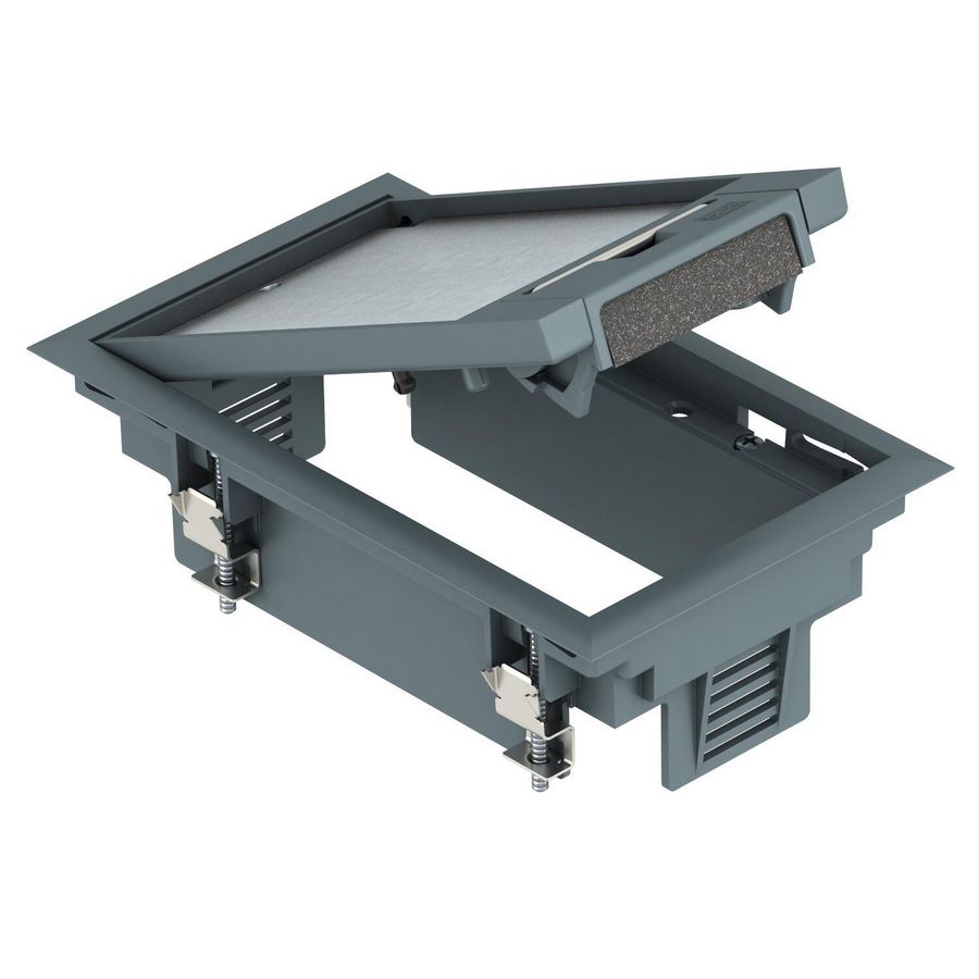 Inbouweenheid kanaalmontage 192x118x70 polyamid grijs