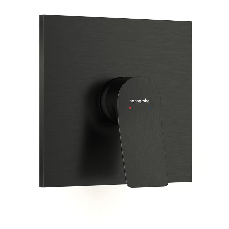 Vivenis 1-hendel afbouwdeel inbouwdouchemengkraan voor 1 functie Brushed Black Chrome