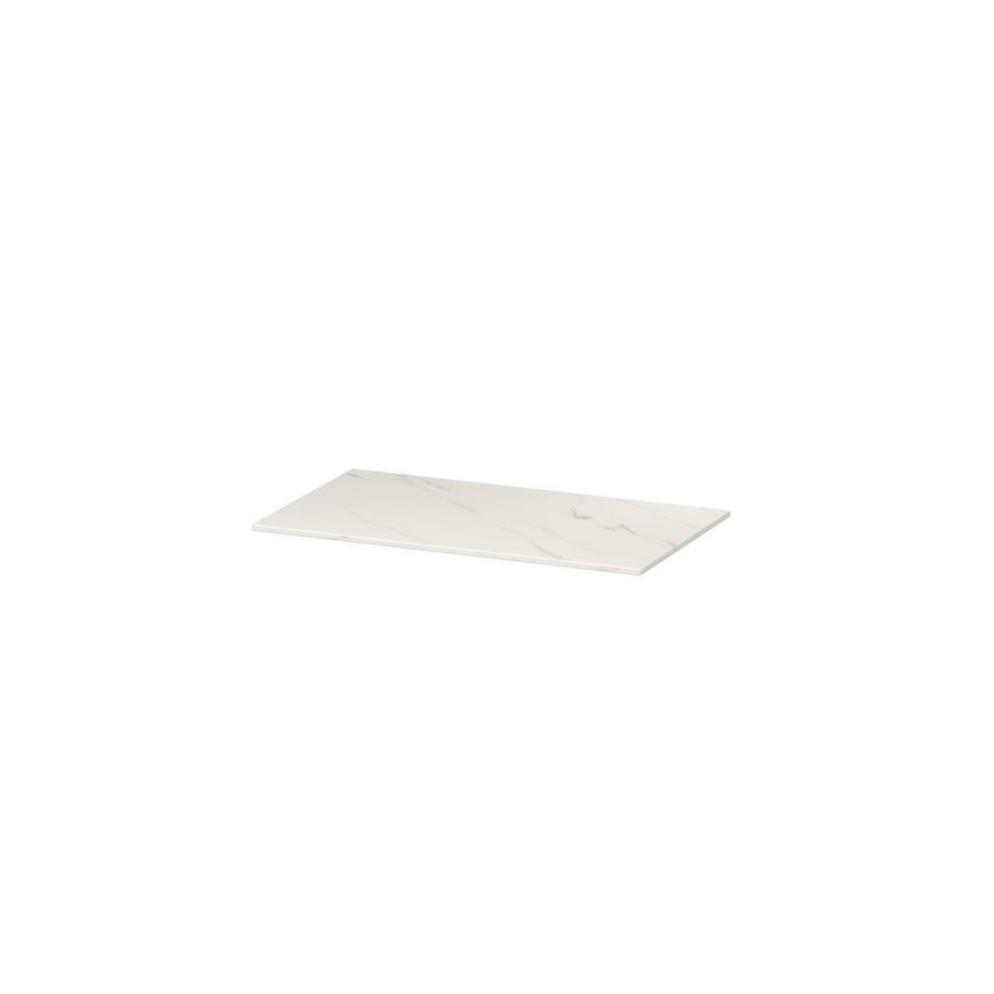 INK Afdkplt keram. slab zndr uitsp. Calacatta mt 80x45