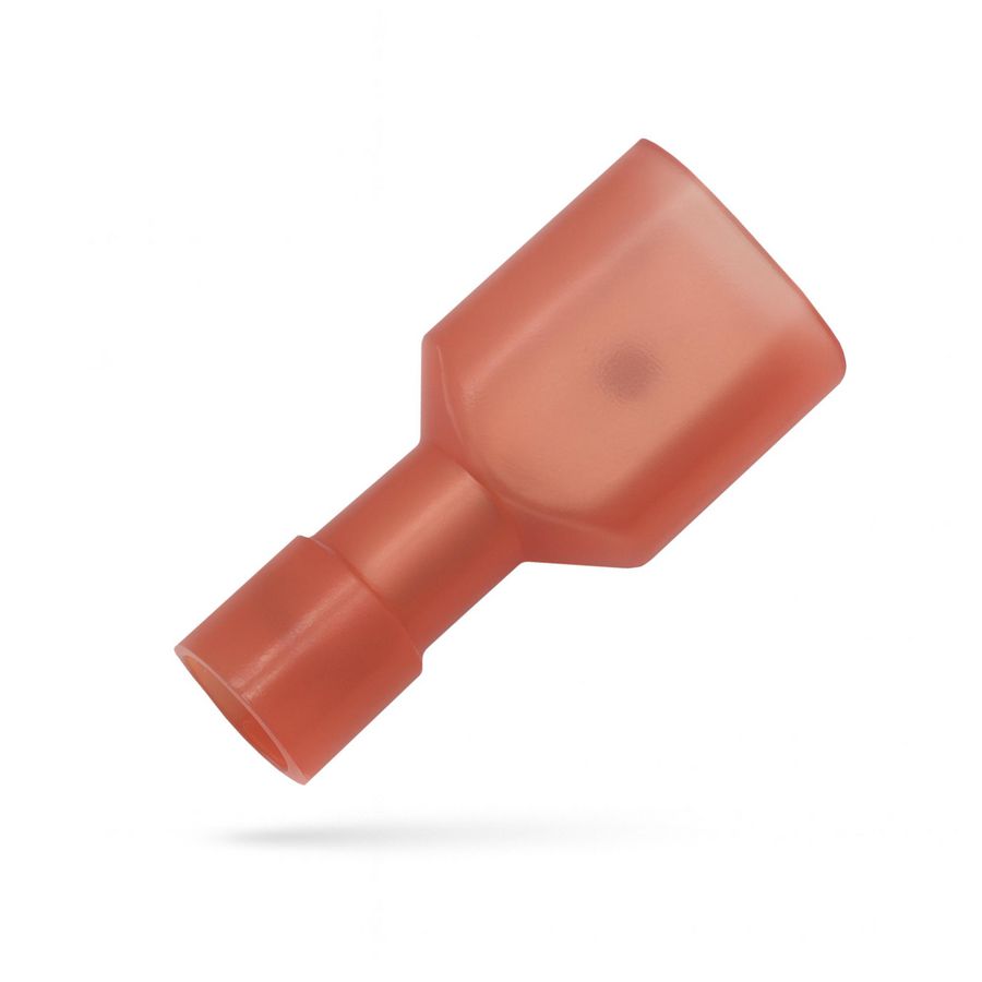 Kist a 100st. Vol. geisoleerde vlaksteker 0,5-1,5mm² Nylon