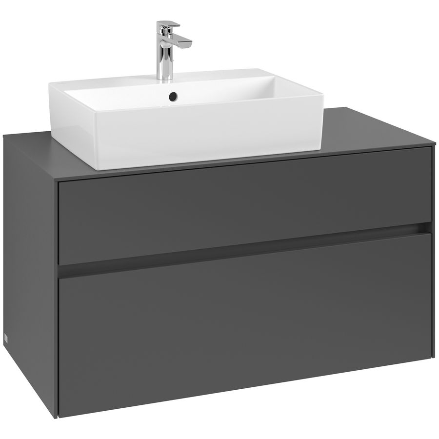 Wastafelonderkast Collaro 1000x548x500mm Graphite C126B0VR
