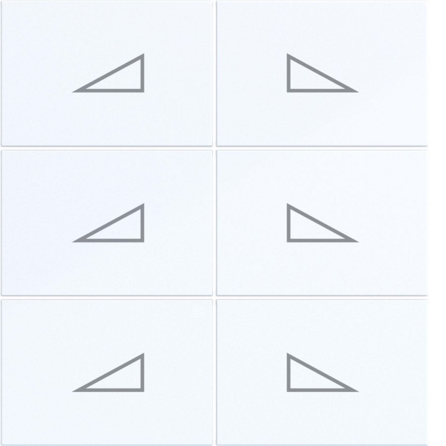 Afdekking KNX taster 6-v dimmen hoog/laag A.x/C.x licht gl.