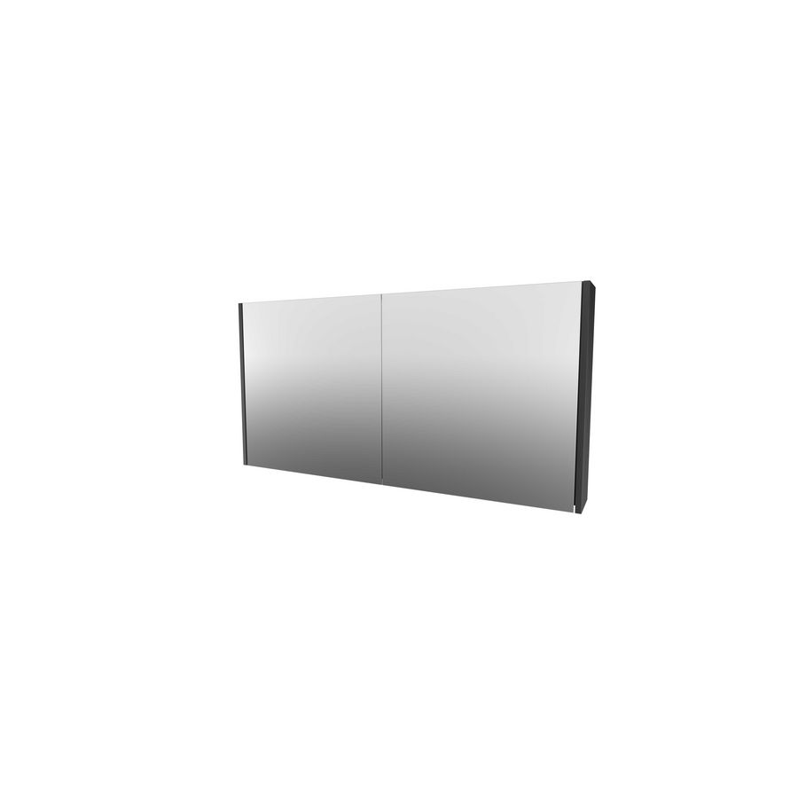Spiegelkast Xcellent 2 deuren 1200X140X600 black oak