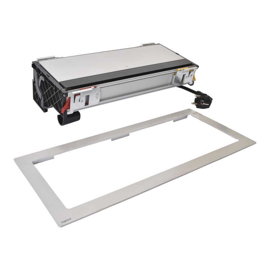 Bureau aansluitunit 12 mod. 3 WCD+USB+3 RJ45+HDMIB Flip Up