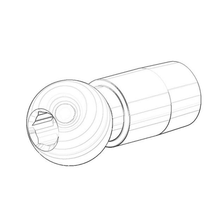 Kogelgewricht v. perlator bidet 26x58,5mm Champagne