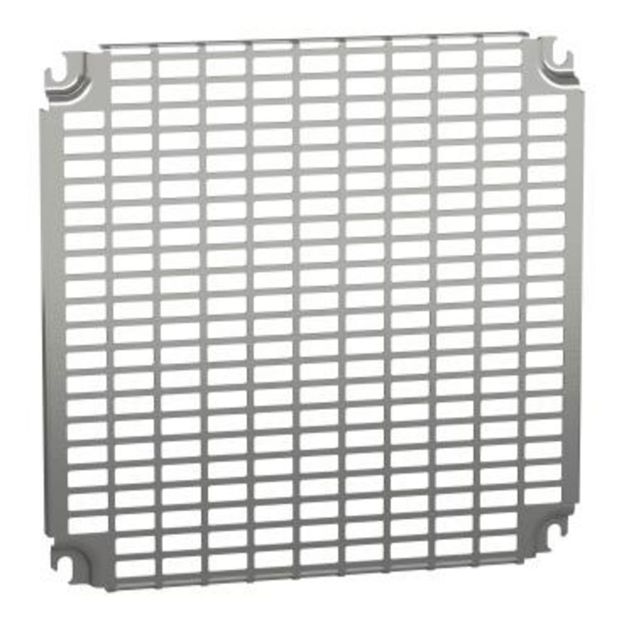 Monobloc geperforeerde platen 400x400mm univ perforaties