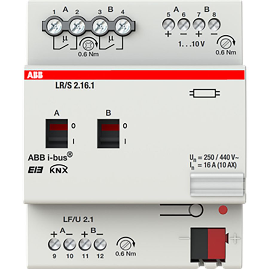 Lichtregelaar KNX 0-10V 2-voudig DIN-rail (LR/S 2.16.1)