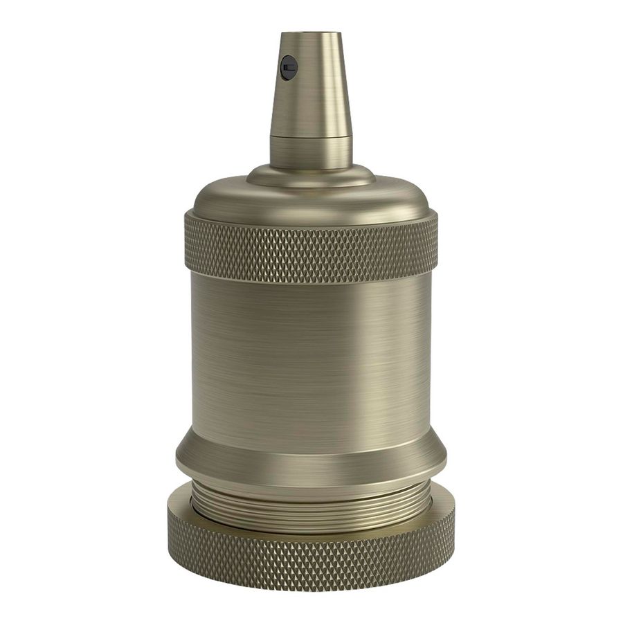 Lamphouder E27 Alu Satin brons 50x71mm