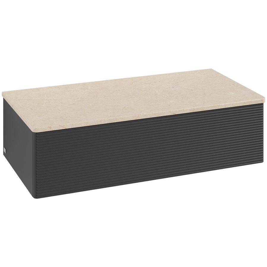 Sideboard Antao 1000x268x500mm Black Matt Lacquer K40103PD