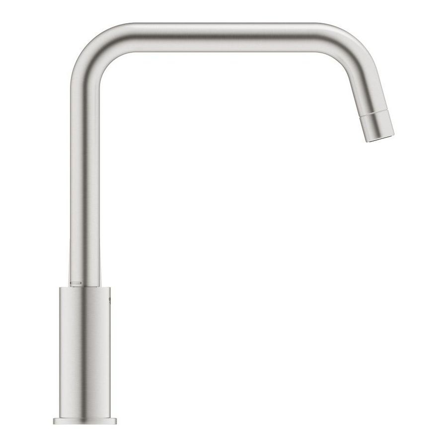 Eurosmart keukenmengkraan hoge uitloop sprong 228mm 1-hendel supersteel (rvs look) (prof)