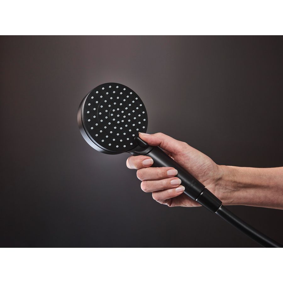 Vernis Shape Showerpipe+douchethermostaat mat zwart