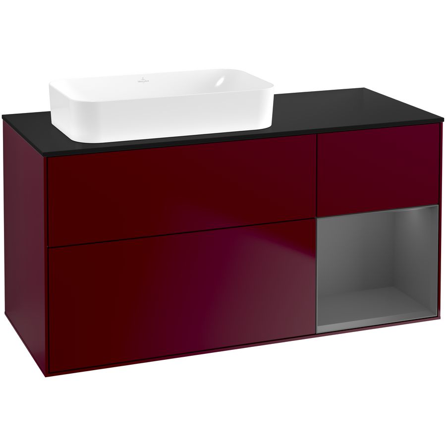 Wastafelonderkast Finion 1200x603x501mm Peony Matt Lacquer F692GKHB