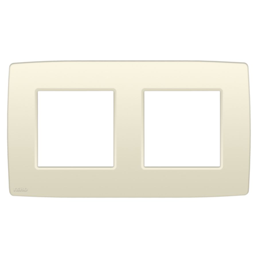 2-voudige afdekplaat hoh 71mm Original cream