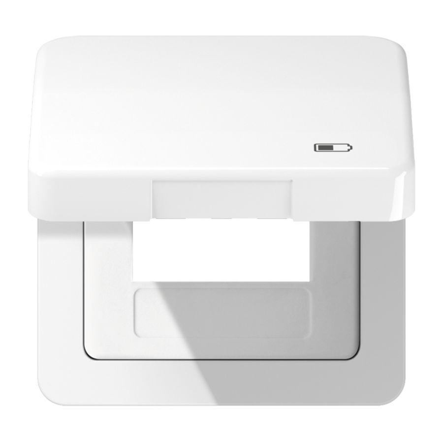 Klapdeksel CD500 alp.w. m.symbool Lader