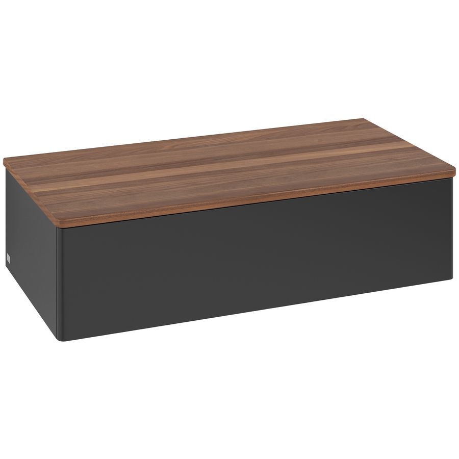 Sideboard Antao 1000x268x500mm Black Matt Lacquer L40002PD