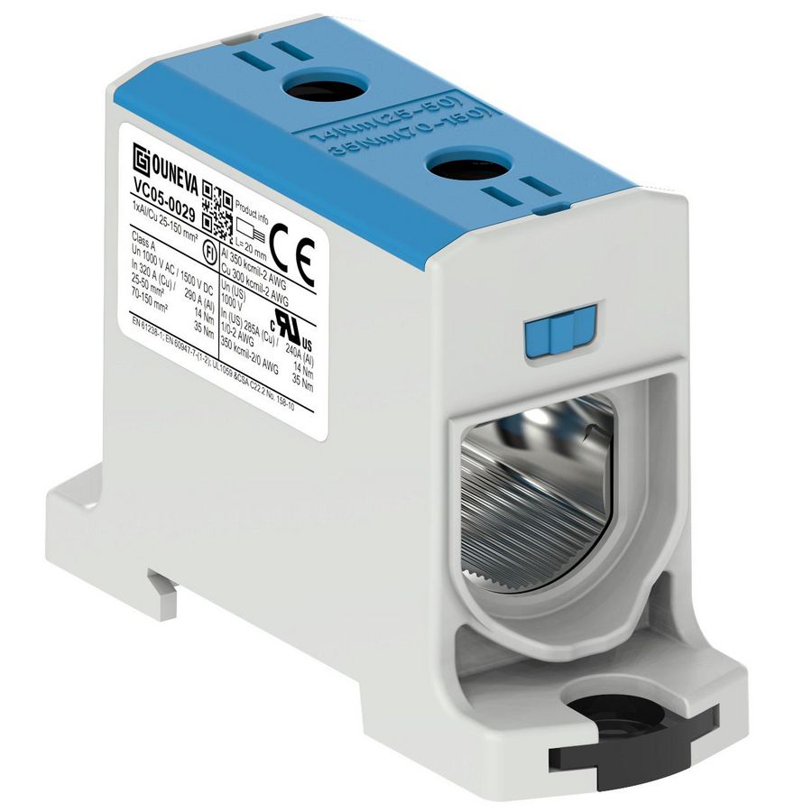 Aansluitklem OTL blauw 25-150mm² 1xAl/Cu