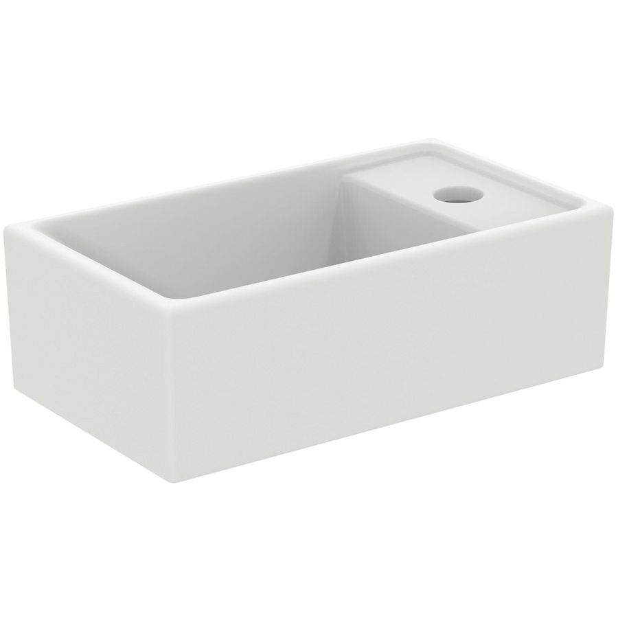 fontein 37x21cm m krngt. rechts z. overloop slk white E2112V
