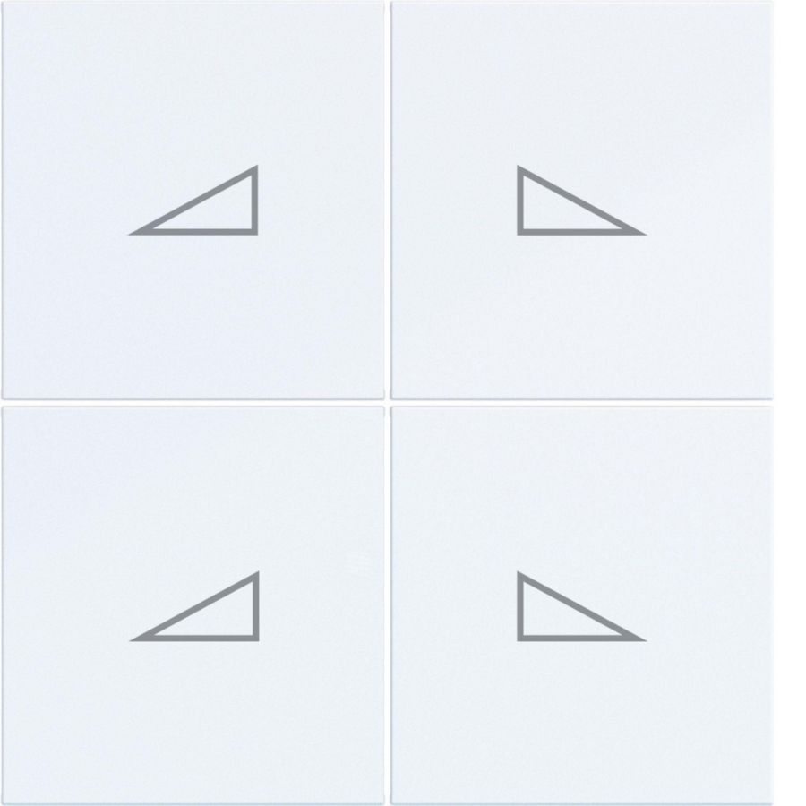 Afdekking KNX taster 4-v dimmen hoog/laag A.x/C.x licht mat