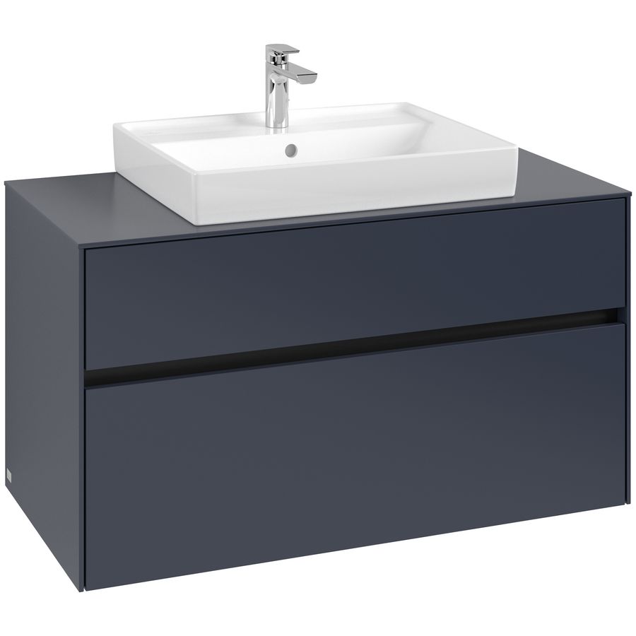 Wastafelonderkast Collaro 1000x548x500mm Marine Blue C019B0VQ