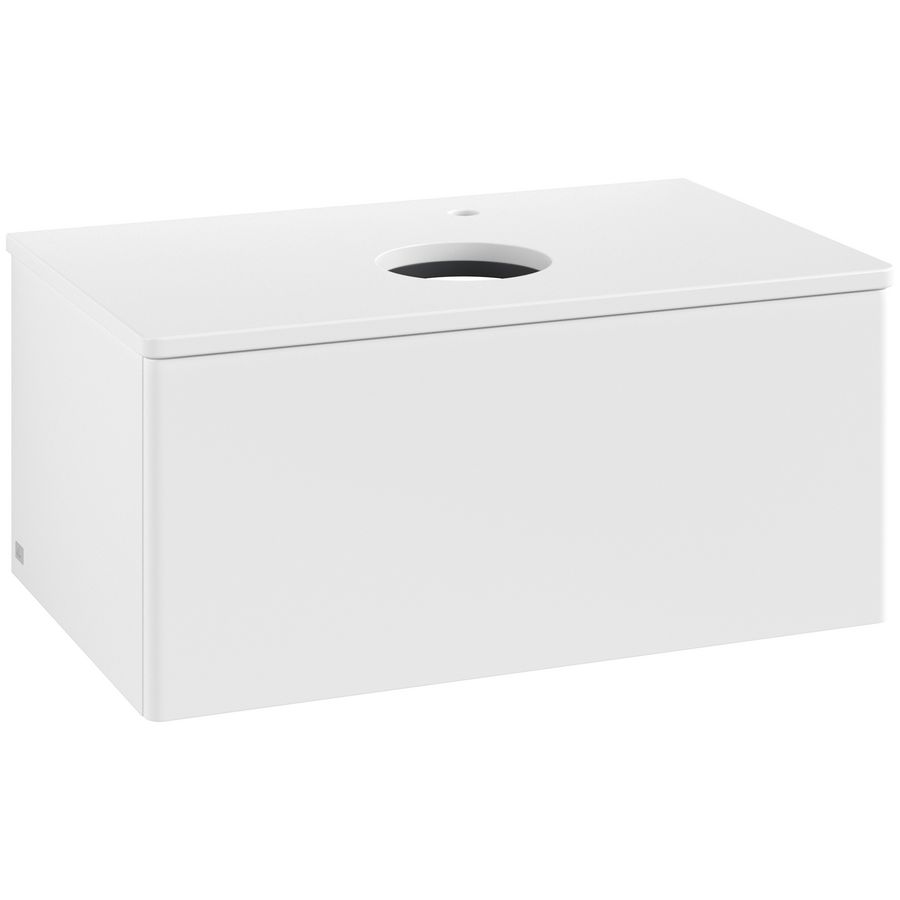 Wastafelonderkast Antao 800x360x500mm White Matt Lacquer L30050MT