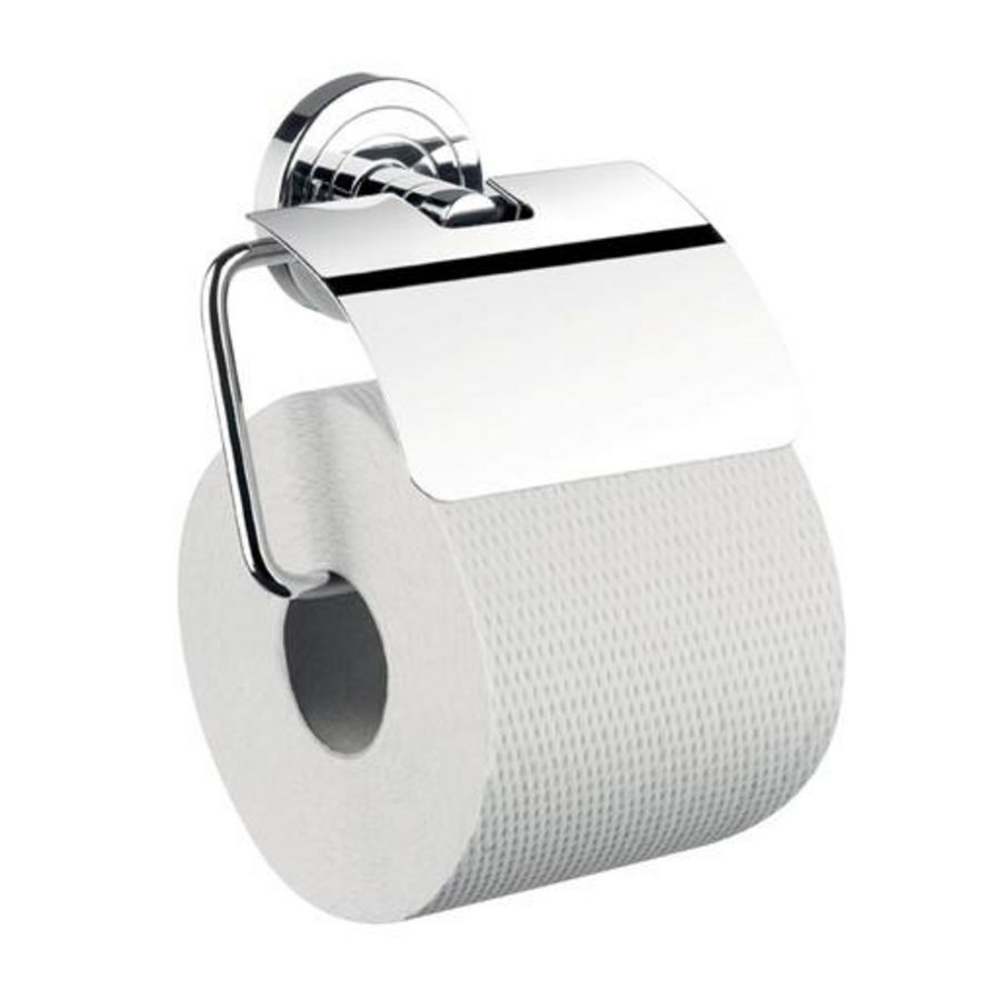 Polo closetrolhouder m.beugel+klep chroom