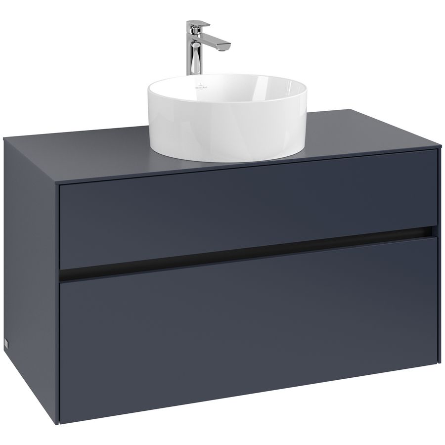 Wastafelonderkast Collaro 1000x548x500mm Marine Blue C03800VQ