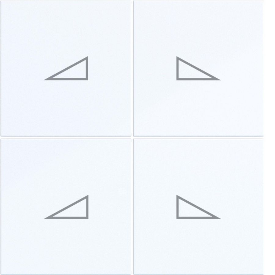 Afdekking KNX taster 4-v dimmen hoog/laag A.x/C.x licht gl.