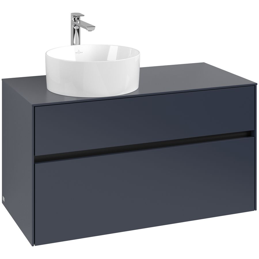 Wastafelonderkast Collaro 1000x548x500mm Marine Blue C03900VQ