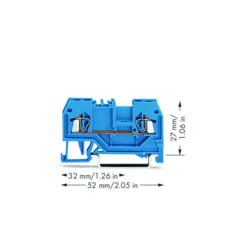 2-draads rijgklem 1,5mm² Ex i 279-904 VVE=100