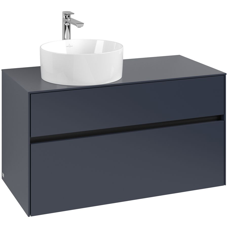 Wastafelonderkast Collaro 1000x548x500mm Marine Blue C039B0VQ