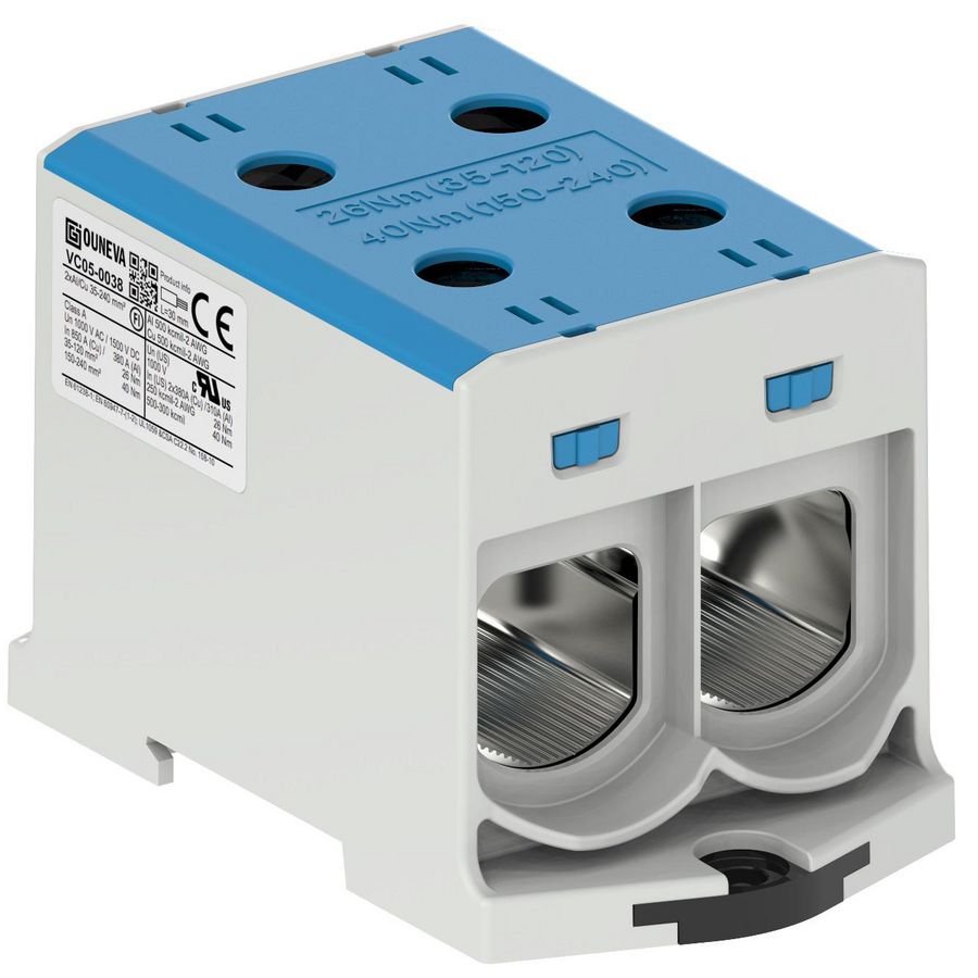 Aansluitklem OTL blauw 35-240mm² 2xAl/Cu
