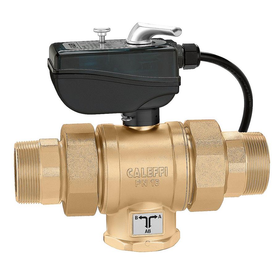 Gemotoriseerd 3-weg ventiel t-boring ip65 230v 1