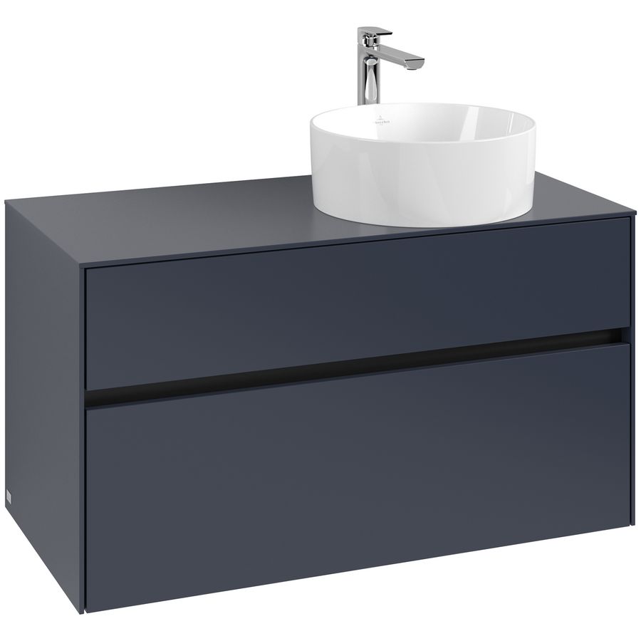Wastafelonderkast Collaro 1000x548x500mm Marine Blue C04000VQ
