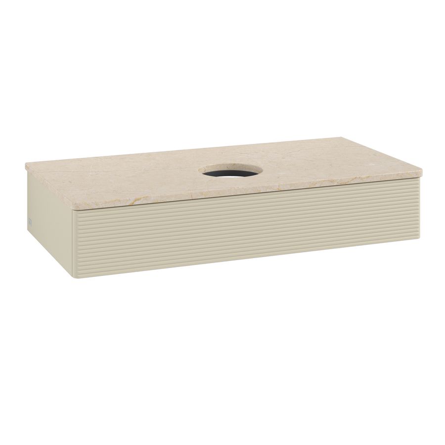 Wastafelonderkast Antao 1000x190x500mm S.Grey Matt Lacquer K09113HJ