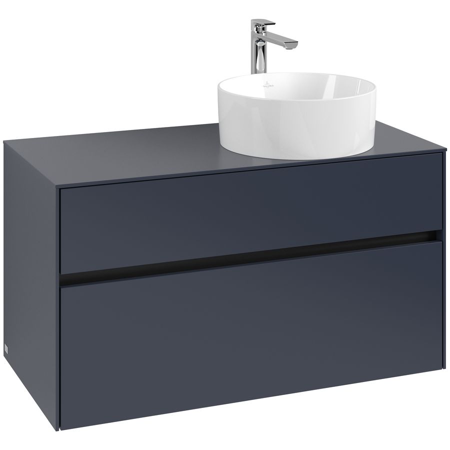 Wastafelonderkast Collaro 1000x548x500mm Marine Blue C040B0VQ