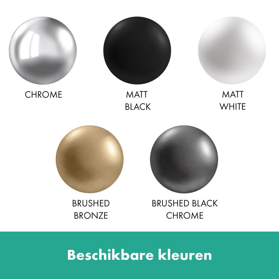 Afbouwdeel Finoris 1-hendel inbouwbadmengkraan + omstel incl. zekerheidscombinatie mat wit