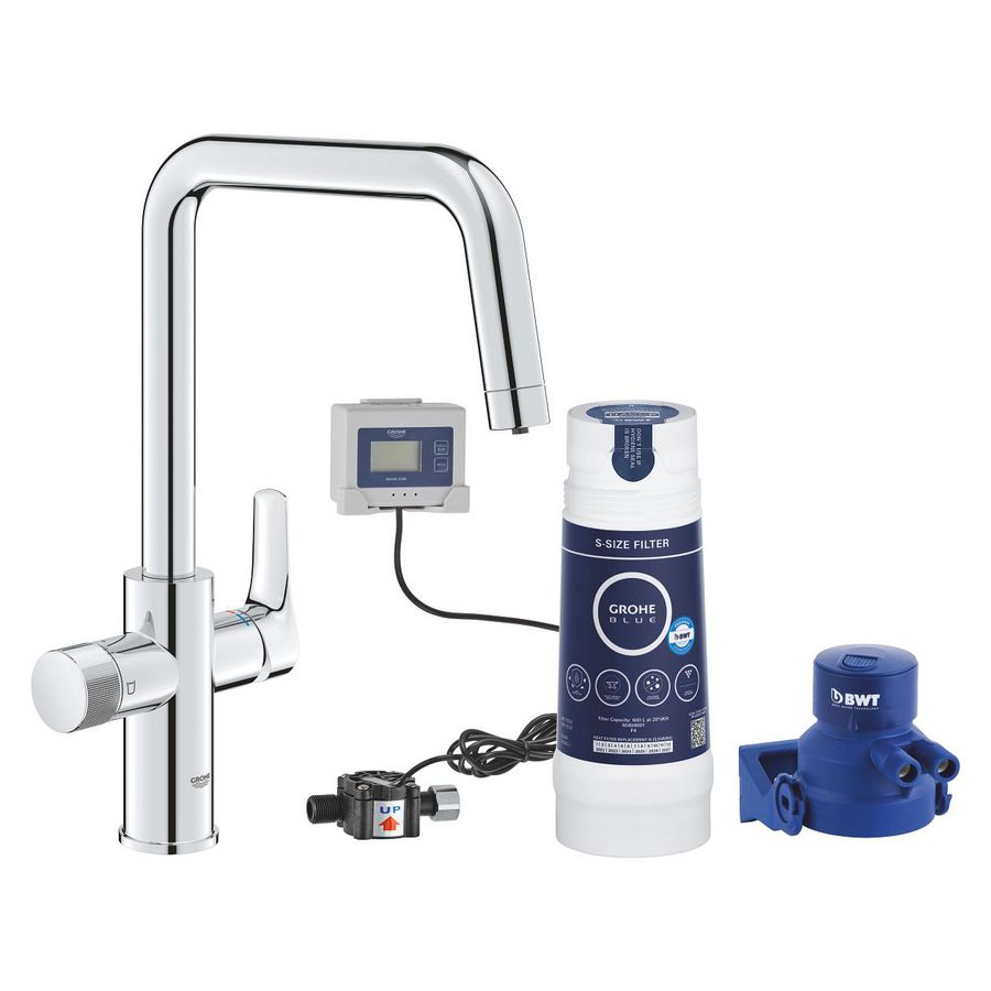 Blue pure eurosmart keukenkraan starterkit met S-size filter (prof)