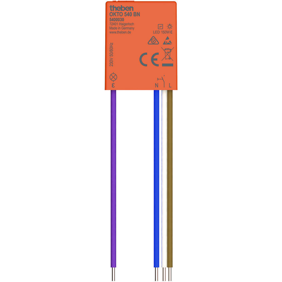 Elektronische impulsschakelaar, 150W LED, geruisloos