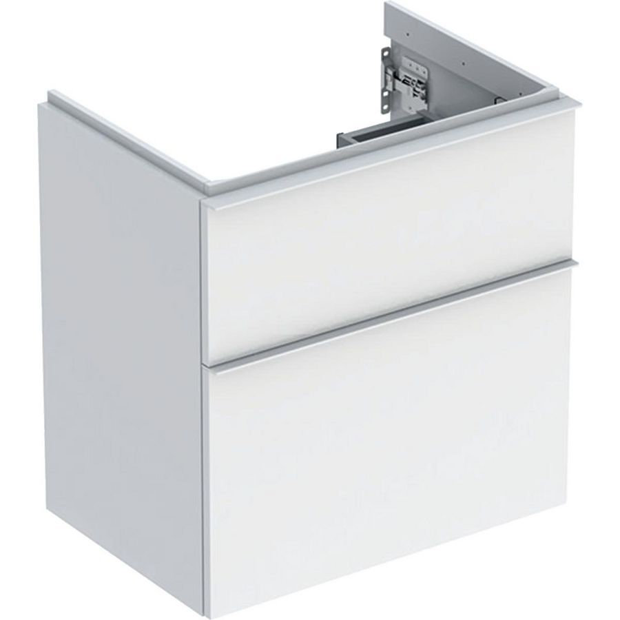 iCon wastafel onderkast compact twee laden 60cm wit/wit