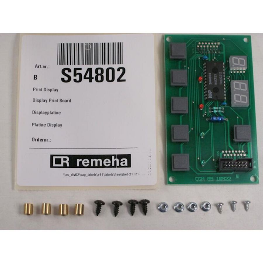 Remeha display Quinta S54802