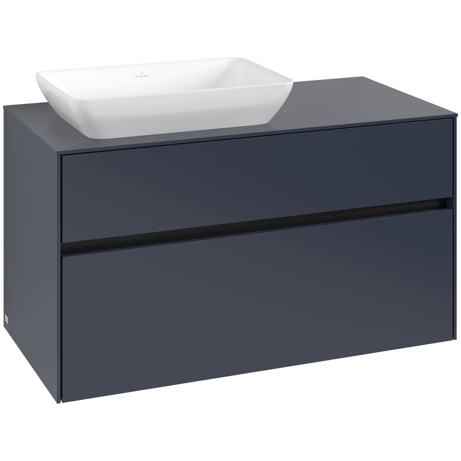 Wastafelonderkast Collaro 1000x548x500mm Marine Blue C11000VQ
